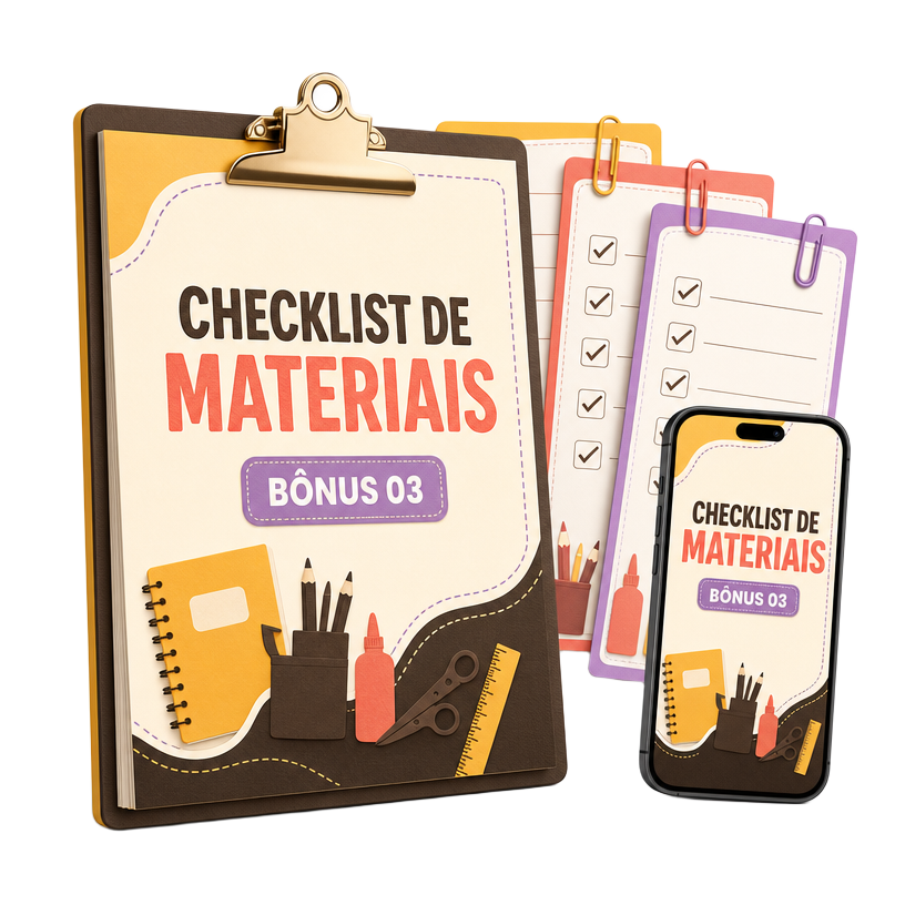 Mockup Checklist de Materiais