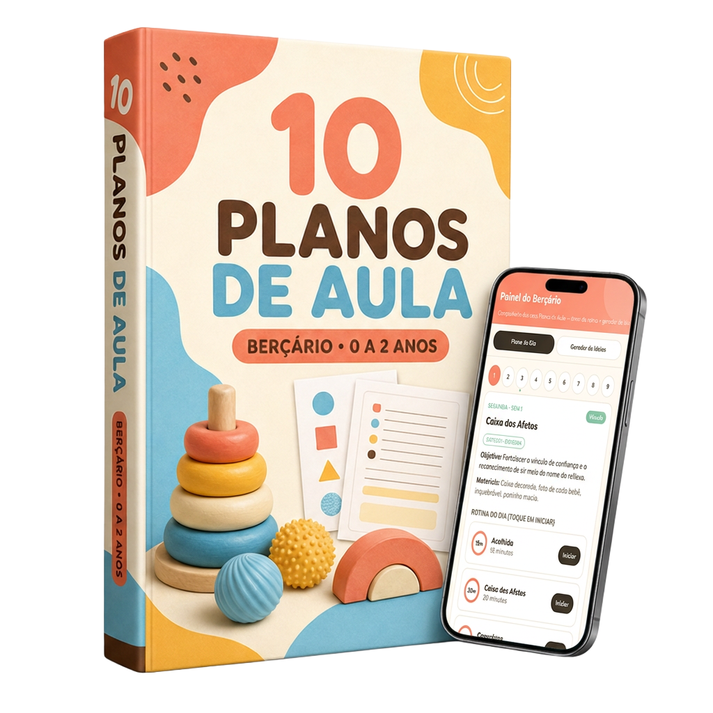 Mockup dos 10 Planos de Aula para Berçário